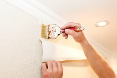 Pose de papier peint à Parassy — revêtements muraux et toiles de verre